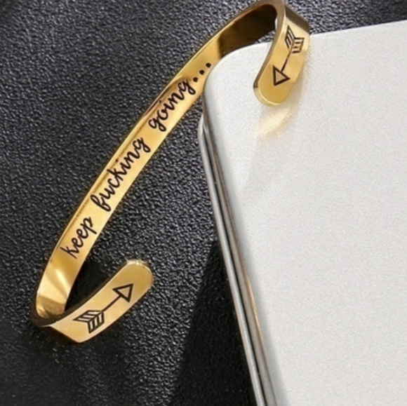 Jewelry - Inspirational cuff bracelet New!!